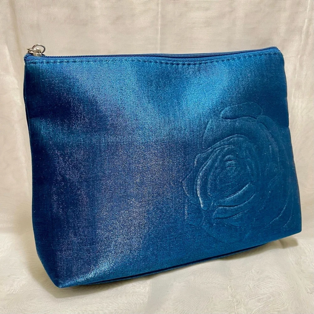 Lancome Elegant Blue Cosmetic Bag